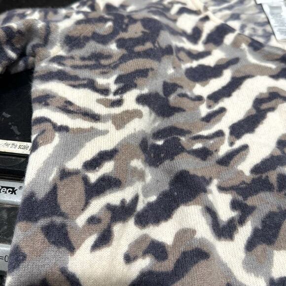 MADELEINE THOMPSON Women's Animal Print Mohair Cashmere Blend Sweater Size 14/16 - Picture 4 of 6